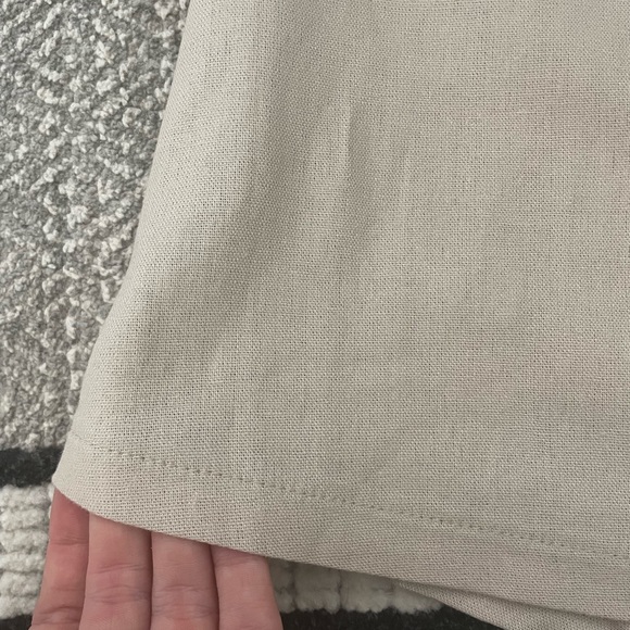 Tan wrap front skort - Picture 2 of 2